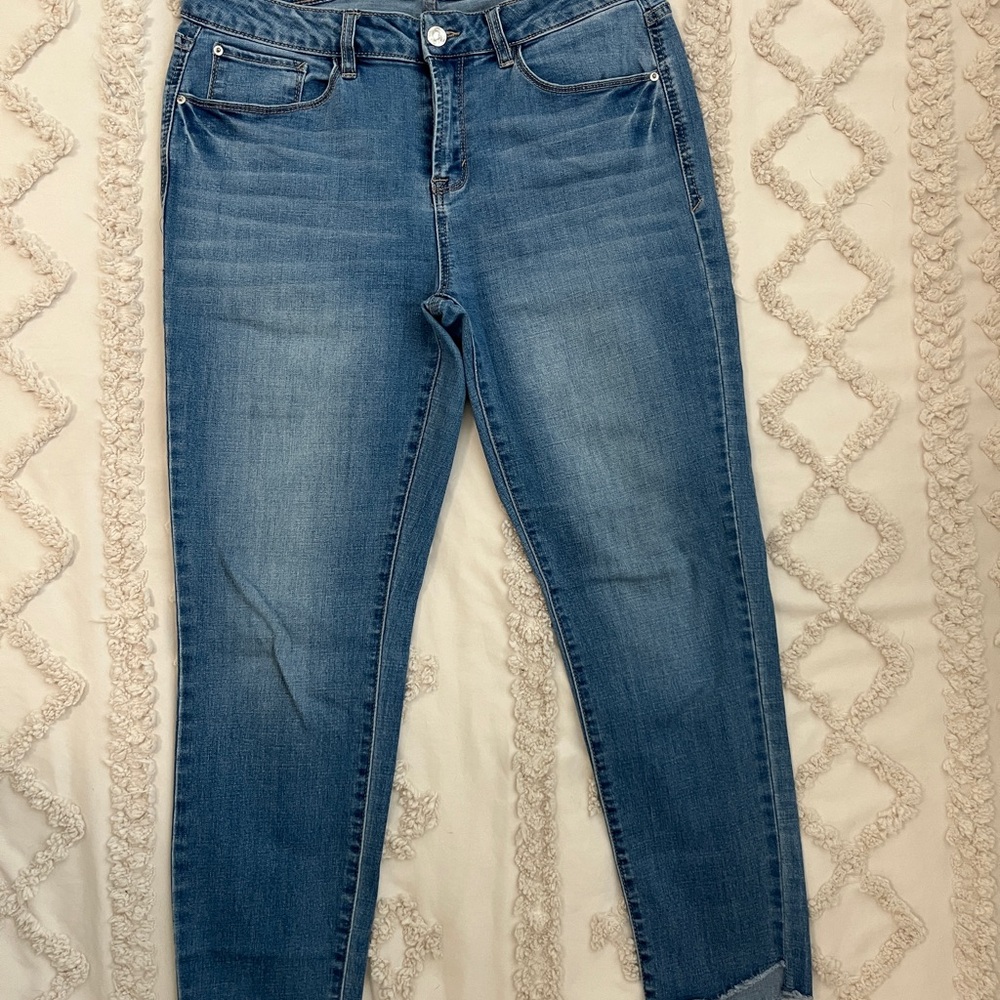 Kensie Blue Cropped Women's Jeans